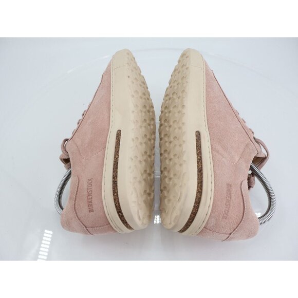 Birkenstock Bend Low Sneakers Women 40 9 Blush Pink Suede Leather Lace Up Shoes - Picture 10 of 16